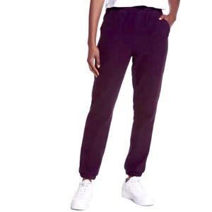 ZELLA Purple Cozy Up Polar Fleece Sweatpant Joggers Medium
